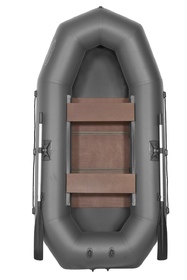 Лодка гребная под мотор Лоцман Профи С-240 МРС (серый)