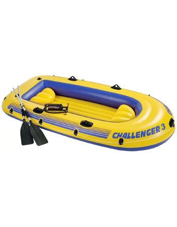 Надувная трёхместная лодка Challenger-3 Set Intex