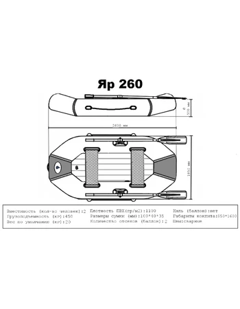 Лодка ПВХ Яр 260