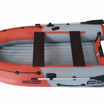 Надувная лодка Boatsman BT340ASR Sport (серо - красный) - min