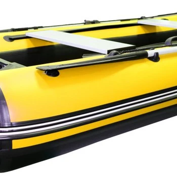 Лодка Polar Bird 340М (Лайт) НДНД Стеклокомпозит (Чёрно-жёлтый) - min