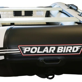 Лодка Polar Bird 340М (Лайт) НДНД Стеклокомпозит (Чёрно-белый) - min