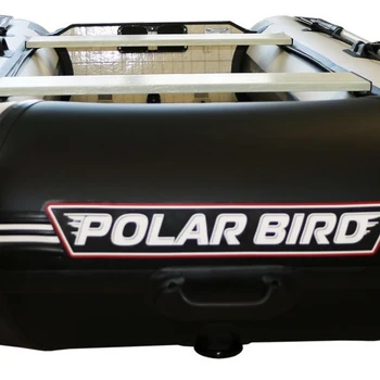 Лодка Polar Bird 340М (Лайт) Стеклокомпозит (Чёрно-белый) - min