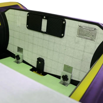 Лодка Polar Bird 340М (Лайт) Стеклокомпозит (Чёрно-желтый) - min