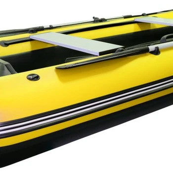 Лодка Polar Bird 340М (Лайт) Стеклокомпозит (Чёрно-желтый) - min