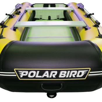 Лодка Polar Bird 340М (Лайт) Стеклокомпозит (Чёрно-желтый) - min