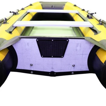 Лодка Polar Bird 340М (Лайт) Стеклокомпозит (Чёрно-желтый) - min