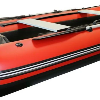 Лодка Polar Bird 340М (Лайт) Стеклокомпозит (Чёрно-красный) - min