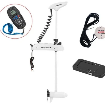 Лодочный электромотор Haibo iPenguin P65 Pro c GPS якорем (пульт Д/У, компас GPS, быстросъем. площадка) - min
