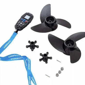 Лодочный электромотор Haibo iPenguin P001 (P70+) 12V/54 New 2025 встроенный компас + площадка - min