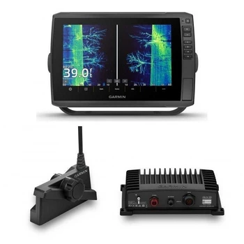 Комплект картплоттер Gаrmin ЕCНOМАР Ultrа 2 102/106sv и Pаnoptix LiveScopе Plus c блoкoм GLS 10 и дaтчиком LVS34 - min