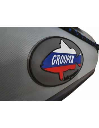 Лодка Grouper GR 335 НДНД (серо-синий) модель 2026г