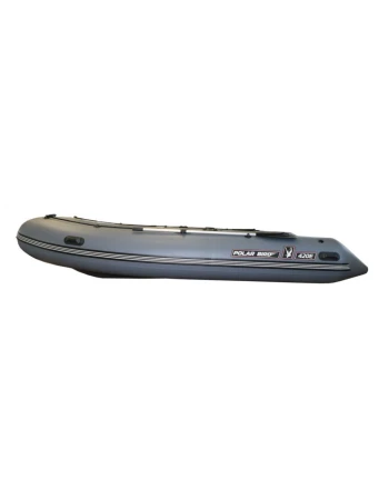 Лодка Polar Bird 400E New Eagle Стеклокомпозит (черно-красный)