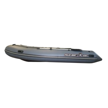 Лодка Polar Bird 400E New Eagle Стеклокомпозит (черно-красный) - min