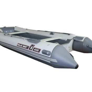 Лодка Polar Bird 400E New Eagle Стеклокомпозит (черно-красный) - min