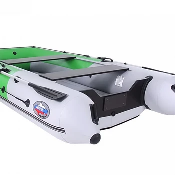 Лодка Grouper GR 335W (кокпит 80 см) НДНД (серо - салатовый ) модель 2025 г - min