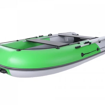 Лодка Grouper GR 335W (кокпит 80 см) НДНД (серо - салатовый ) модель 2025 г - min