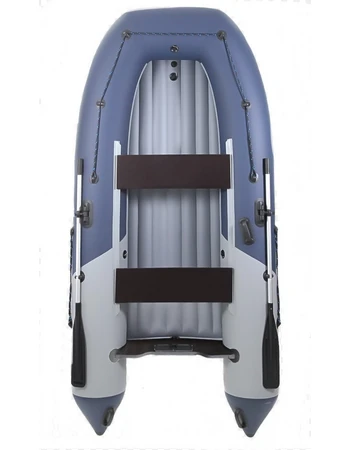 Лодка Grouper GR 335W (кокпит 80 см) НДНД (серо - синий) модель 2025 г