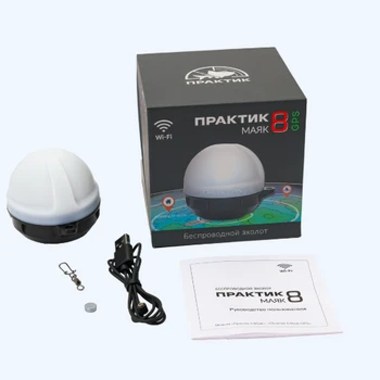 Беспроводной эхолот Практик 8 Маяк GPS - min