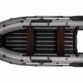 Надувная ПВХ лодка X-River Agent 360 НДНД (пиксель-черный , черная фурнитура) - min