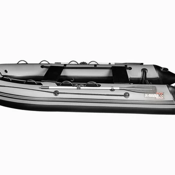 Надувная ПВХ лодка X-River Grace Wind 360 НДНД (бело-серая, серая фурнитура) - min