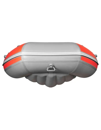 Надувная ПВХ лодка X-River Agent 390 НДНД (оранжево-серый, серая фурнитура)