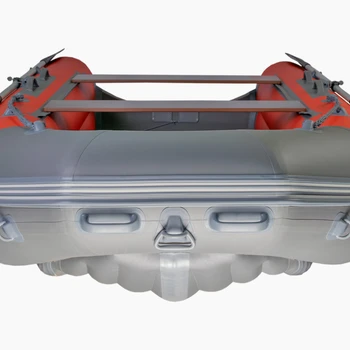 Надувная ПВХ лодка X-River Mark 370 НДНД (красный , дно серое ,серая фурнитура) - min