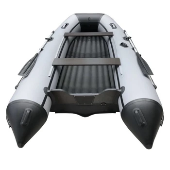 Лодка ПВХ ORCA 285НД (серо - черный) - min