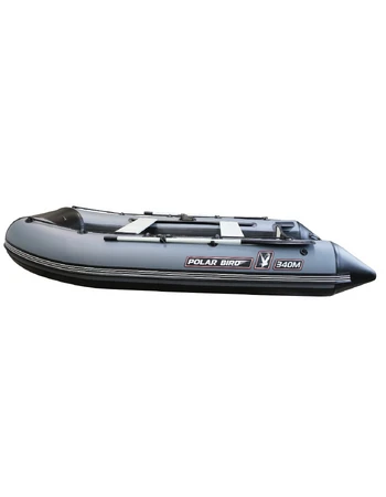 Лодка Polar Bird 385М New Merlin | Стеклокомпозит | чёрно-серый |