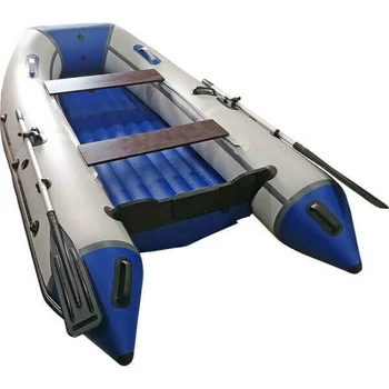 Лодка ПВХ ORCA 305НД (серо - синий) - min