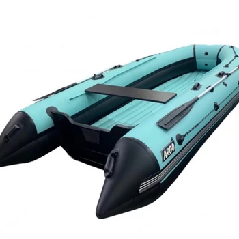 Лодка ПВХ ORCA 340НД (бирюзово - серый) - min