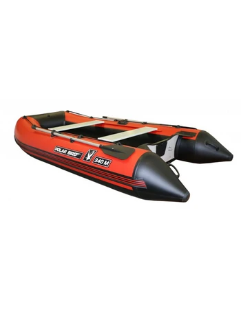 Лодка Polar Bird 340М New Merlin | Стеклокомпозит | черно-красный |