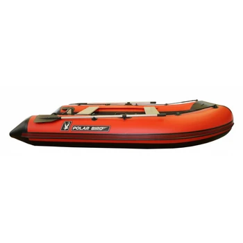 Лодка Polar Bird 340М New Merlin | Стеклокомпозит | черно-красный | - min
