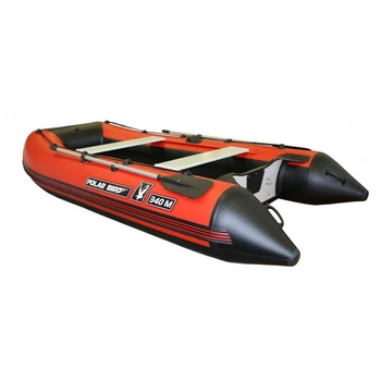 Лодка Polar Bird 360М New Merlin | Стеклокомпозит | черно-красный | - min