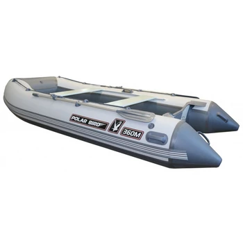 Лодка Polar Bird 385М Merlin | Стеклокомпозит | серый | - min