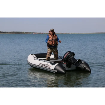 Лодка Polar Bird 360M Merlin | НДНД | Стеклокомпозит | чёрно-белый | - min