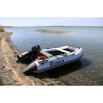 Лодка Polar Bird 360M Merlin | НДНД | Стеклокомпозит | чёрно-белый | - min