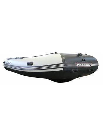 Лодка Polar Bird 420E New Eagle Стеклокомпозит (черно-белый) модель 2025 г