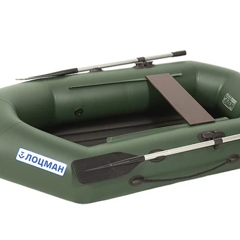 Лодка гребная Лоцман Стандарт 220 ВНД (зелёный) - min