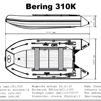 Лодка ПВХ Bering (Беринг) 310К - min