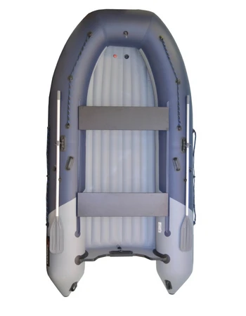 Лодка Grouper GR 375W (кокпит 92 см) НДНД (серо - красный) модель 2025 г
