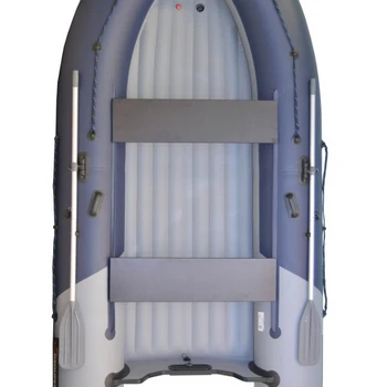 Лодка Grouper GR 375W (кокпит 92 см) НДНД (серо - синий) модель 2025 г - min