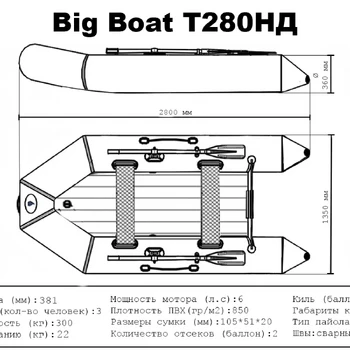 Лодка ПВХ Big Boat T280НД - min
