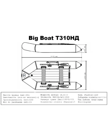 Лодка ПВХ Big Boat T310НД
